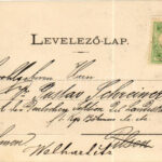1904 Mozsgó (Szigetvár), Biedermann kastély, belső. Divald Art Nouveau, floral (EK) - Image 2