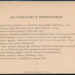 1882 Bp., Meghívó a Petőfi-szobor leleplezési ünnepélyére - Image 2