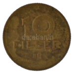 1947. 10f Al-bronz 'citromsárga' T:XF,VF patina, kis ph - Image 2