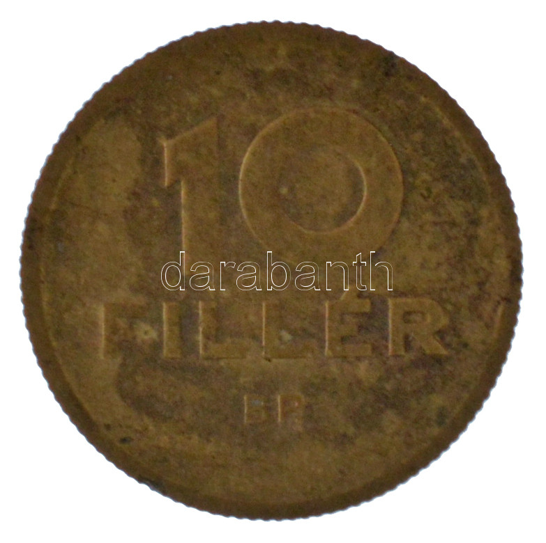 1947. 10f Al-bronz 'citromsárga' T:XF,VF patina, kis ph - Image 2