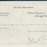 George Ward Price (1886-1961) ujságíró autográf aláírt levél / Auptgraph signed letter - Image 2
