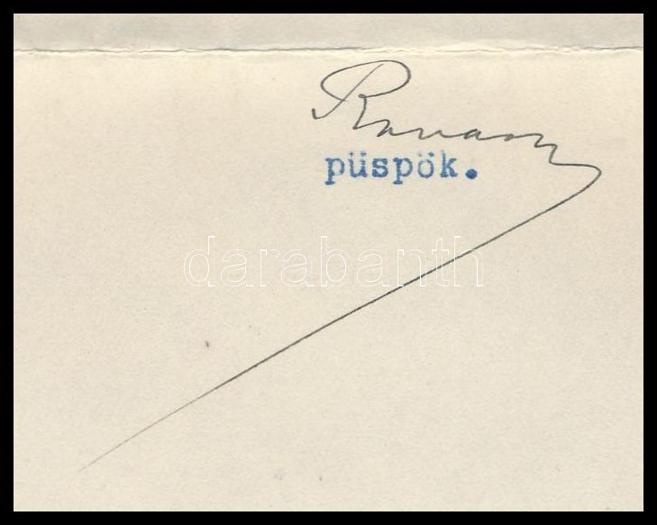 1929 Ravasz László püspök aláírt levél - Image 2