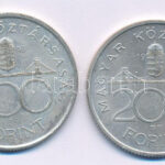 1993. 200Ft Ag 'MNB' (2x) T:AU,XF patina, karc Adamo F13 - Image 2