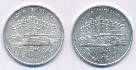 1993. 200Ft Ag 'MNB' (2x) T:AU,XF Adamo F13