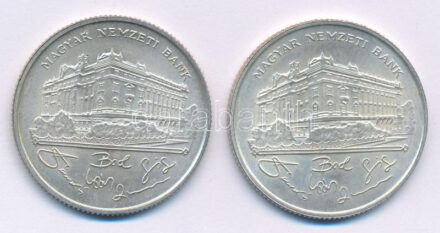 1993. 200Ft Ag 'MNB' (2x) T:AU,XF Adamo F13