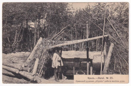 Ural, Oural; Ore mining pit, Russian folklore. Phototypie Scherer, Nabholz & Co. (EK)