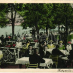 1934 Budapest XXII. Budafok, Kutyavilla halászcsárda, étterem kertje (EK)