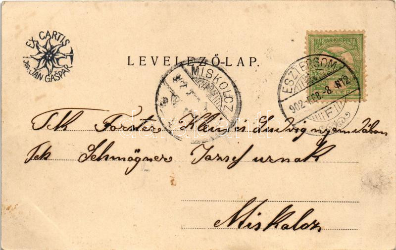 1902 Esztergom, Buda utca, Metz Sándor üzlete. Kardos kiadása (EK) - Image 2