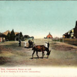Cullinan Diamond Mine, Oak Avenue East, Cooperative Stores on Left. Published by R. O. Füsslein No. 12. - from postcard booklet
