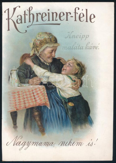 Kathreiner-féle Kneipp maláta kávé litho reklámlap