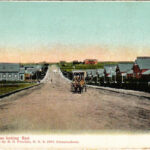 Cullinan Diamond Mine, Oak Avenue looking East. Published by R. O. Füsslein No. 9. - from postcard booklet