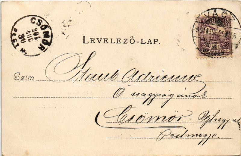 1901 Vác, Hétkápolna, Alvárosi temetőben De Virter kápolna. Kapható Perczián G. özvegye fűszerkereskedésében - Image 2