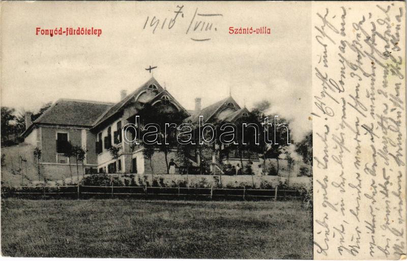 1910 Fonyód-fürdőtelep, Szántó villa (EK)