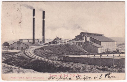 1905 Johannesburg, Simmer and Jack G. M. Coy, industrial railway. Published by Sallo Epstein & Co. (Durban) (EK)