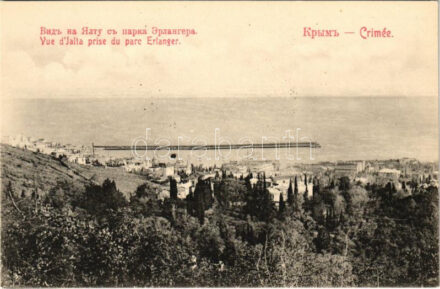 Yalta, Jalta; Vue d'Jalta prise du parc Erlanger