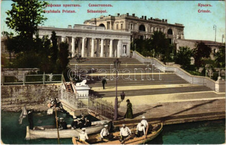 Sevastopol, Sebastopol; Grafskaia Pristan / port, imperial wharf (glue marks)