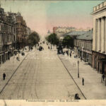 1909 Odesa, Odessa; Rue Richelieu / street view, horse-drawn tram (EM)
