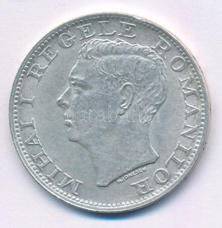 Románia 1944. 500L Ag 'I. Mihály' T:XF Romania 1944. 500 Lei Ag 'Mihai I' C:XF Krause KM#65