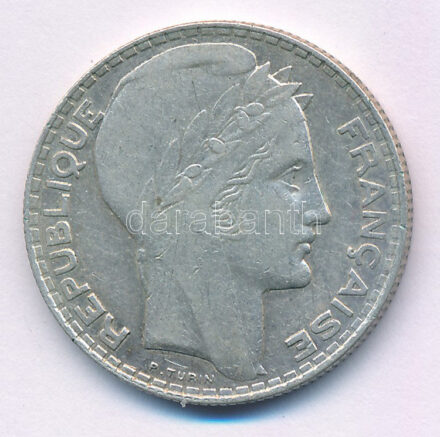 Franciaország 1931. 10Fr Ag T:XF France 1931. 10 Francs Ag C:XF Krause KM#878