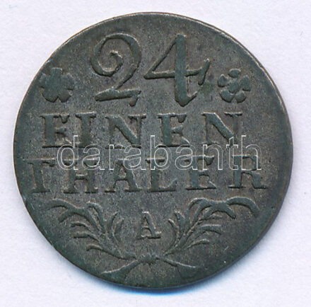 Német Államok / Poroszország 1783A 1/24T Ag 'II. Frigyes' T:XF German States / Prussia 1783A 1/24 Thaler Ag 'Friedrich II' C:XF Krause KM#296