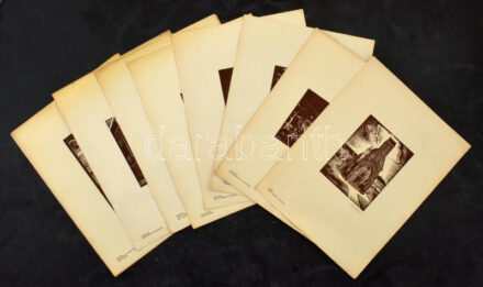 Gáborjáni Szabó Kálmán (1897-1955): 12 db fametszet (Kassa - Szent Mihály kápolna; Brassó - Városháza; Pozsony - Szent Mihály Kapu; stb.) A magyar kultúra tűzhelyei c. mappából (Bp., 1935, Magyar Kulturális Egyesületek
