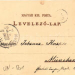1897 (Vorläufer) Budapest, Vámháztéri híd, Feszty körkép, Vígszínház. Eisler G. kiadása, Art Nouveau, floral, litho (vágott / cut) - Image 2