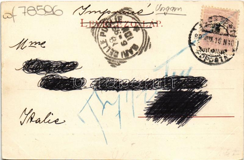 1899 (Vorläufer) Budapest VII. Baross szobor leleplezése 1898-ban, ünnepség (EK) - Image 2