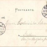 1901 Hamburg, Gruss von der Bergfahrt in Tirol, Rutschbahn / ghost train ride, slide. Kunst-Anstalt v. H. A. J. Schultz litho (small tear) - Image 2