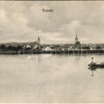 1925 Ruszt, Rust am Neusiedlersee; Totale / látkép / general view (kopott sarkak / worn corners)