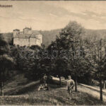 Léka, Lockenhaus; vár. C. Stockmann kiadása / Schloss / castle (ázott sarkak / wet corners)