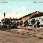 1909 Lajtabruck, Bruck an der Leitha; József császár tér. H. Effenberger kiadása / Kaiser Josefs-Platz / square (EK)