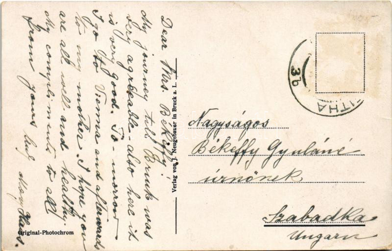 Lajtabruck, Bruck an der Leitha; látkép. J. Neugebauer kiadása / general view (EK) - Image 2