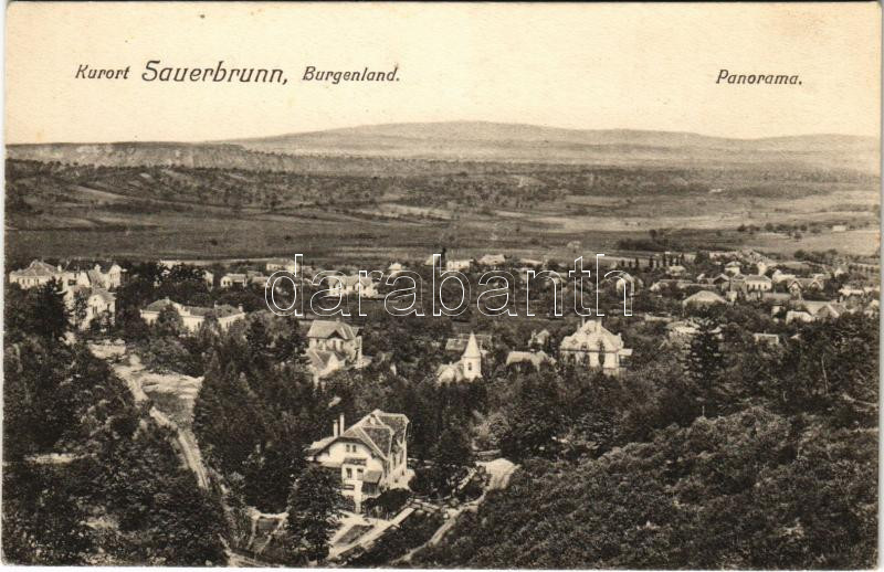Savanyúkút, Sauerbrunn; Panorama / látkép / general view