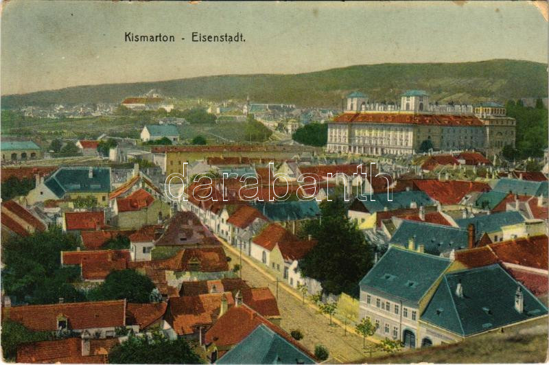 1911 Kismarton, Eisenstadt; látkép, Esterházy kastély. Kern Victor kiadása / general view, castle (EK)
