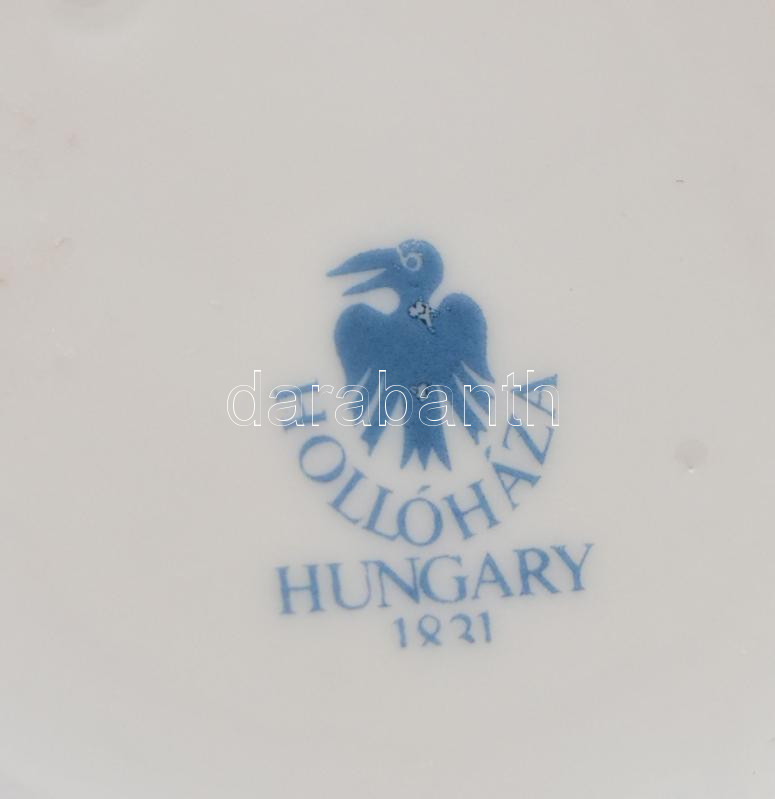 Hollóházi virágmintás váza, jelzett, hibátlan, m: 31 cm - Image 2