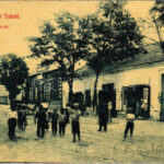 1911 Tab, Piac tér, üzletek. W.L. 2767. (EK)