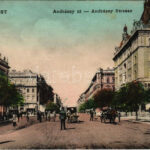 1908 Budapest VI. Andrássy út, Drechsler palota, Dreher sör, Grün és Társa üzlete. Schwarcz L. kiadása (EK)