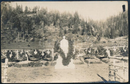 cca 1916-1917 Hadisírok Erdélyben, román front, 9x14 cm
