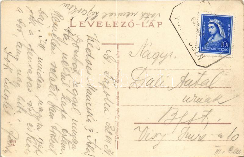 1932 Miskolctapolca, Görömbölytapolca, Görömbölyi-Tapolca, Tapolca (Miskolc); uszoda, fürdőzők. Grünwald Ignác kiadása - Image 2