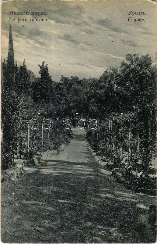 Crimea, Crimée, Krym; Le parc inférieur / park (EK)