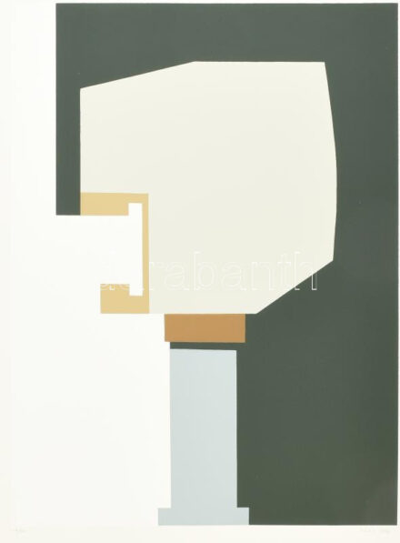 Mark (Márkus), Anna (1928-): Geometrikus kompozíció, 1990. Szitanyomat, papír, jelzett, számozott (18/40). 45,5x34 cm / serigraphy on paper, signed, numbered (18/40)