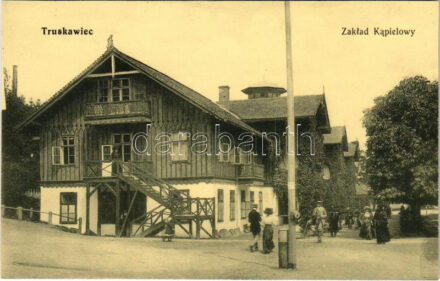 Truskavets, Truskawiec, Truszkavec; Zaklad Kapielowy. Verlag Leon Rosenschein (Drohobycz) (Rb)