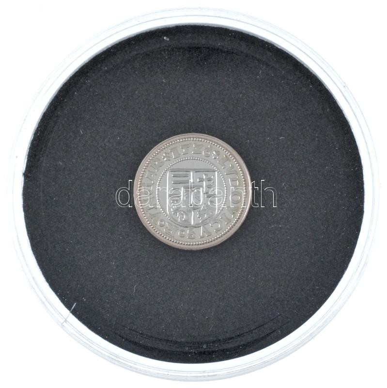 DN ' Magyarok Kincstára - II. Lajos, ezüst denár 1526' ezüstözött Cu emlékérem tanúsítvánnyal (15mm) T:PP