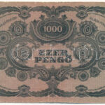 1945. 1000P lemezhibás 'MNB' bélyeggel T:F Adamo P22e - Image 2