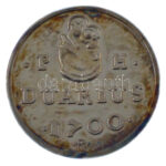 DN ' Magyarok Kincstára - I. Lipót duárius' ezüstözött Cu emlékérem sérült kapszulában (13mm) T:PP patina - Image 2