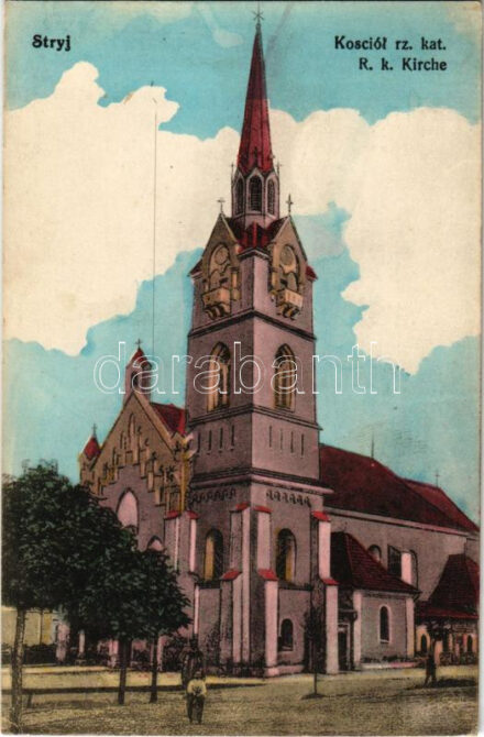1916 Stryi, Stryj, Strij; Kosciól rz. kat. / R. k. Kirche / Catholic church (EK)