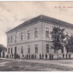 1912 Csák, Csákova, Ciacova; M. kir. állami elemi iskola. Deutsch József kiadása / school (Rb)