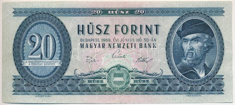 1969. 20Ft T:F szép papír Adamo F15