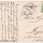 1912 Ledény, Ladzany; templom, paplak, iskola, Méltóságos Ruston urasági kastélya, Brüll Jakab üzlete / church, rectory, school, castle, shop. Art Nouveau, floral - Image 2