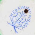 Herendi kacsa, kézzel festett porcelán, jelzett, hibátlan, m: 7,5 cm. - Image 2